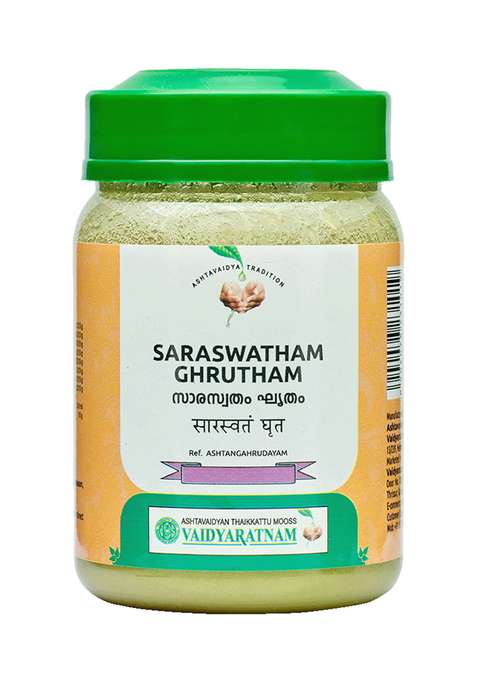 Vaidyaratnamstore Saraswatham Ghrutham 150 Gm