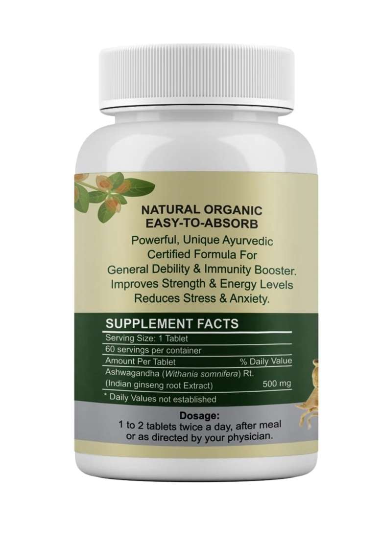 Basic Ayurveda Ashwagandha Tabet 60 Tab - Indya