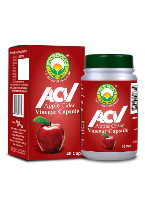 Basic Ayurveda ACV(Apple Cider Vinegar) (40 Capsules) 