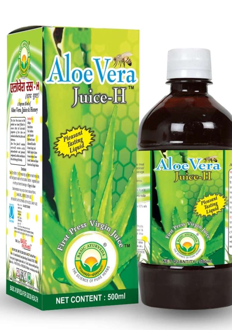 Basic Ayurveda Aloe Vera Juice (With Honey)  - Indya