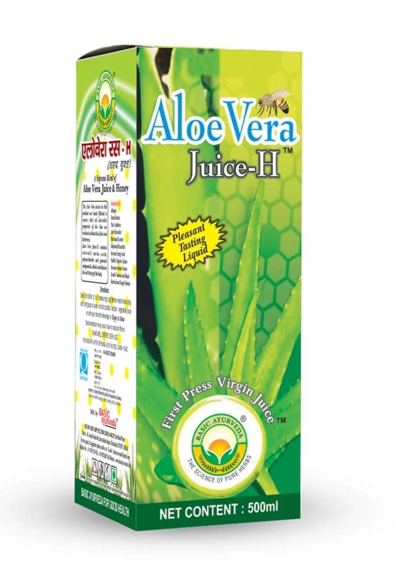 Basic Ayurveda Aloe Vera Juice (With Honey)  - Indya