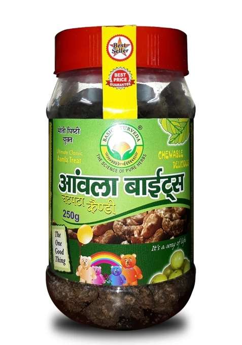 Basic Ayurveda Amla Bite (Gooseberry) Chatpata Candy 250 Gram 
