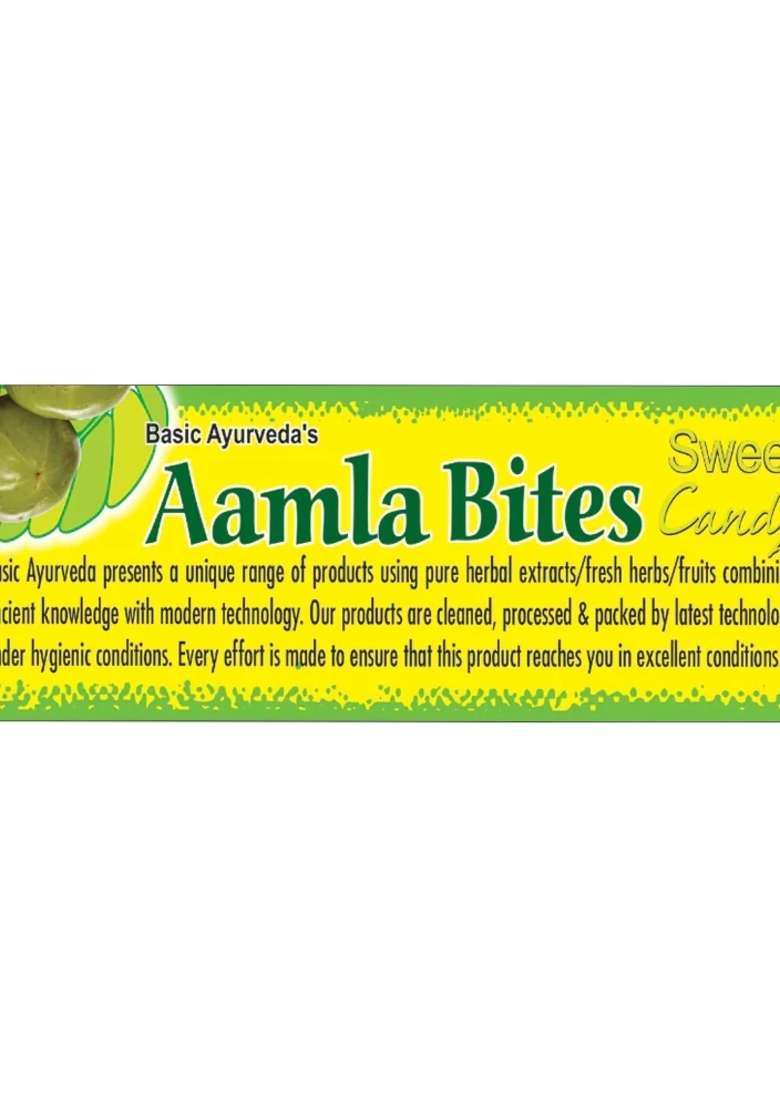 Basic Ayurveda Amla Bite (Gooseberry) Sweet Candy 250 Gram  - Indya