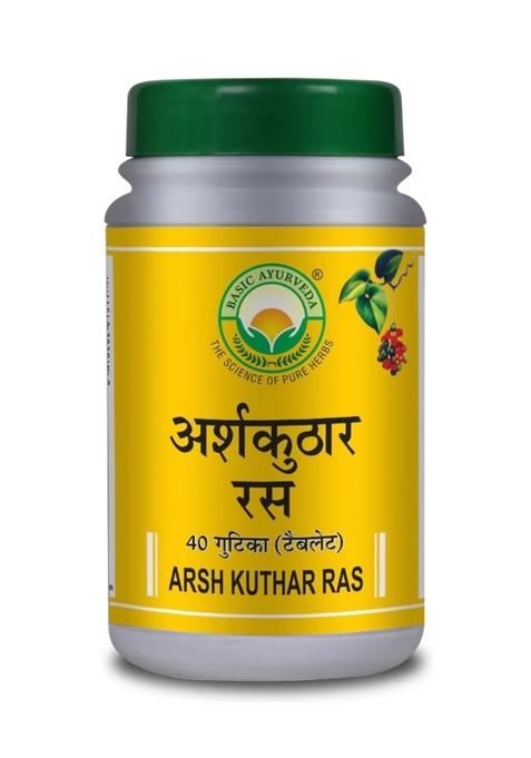 Basic Ayurveda Arsh Kuthar Ras 40 Tablet