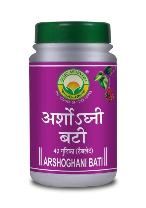 Basic Ayurveda Arshoghani Bati 40 Tablet