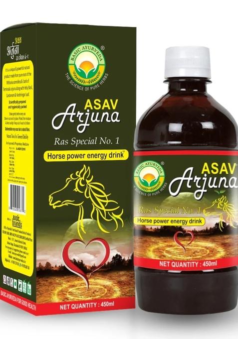 Basic Ayurveda Asav Arjuna Ras Special No.1 Energy Drink 450ml