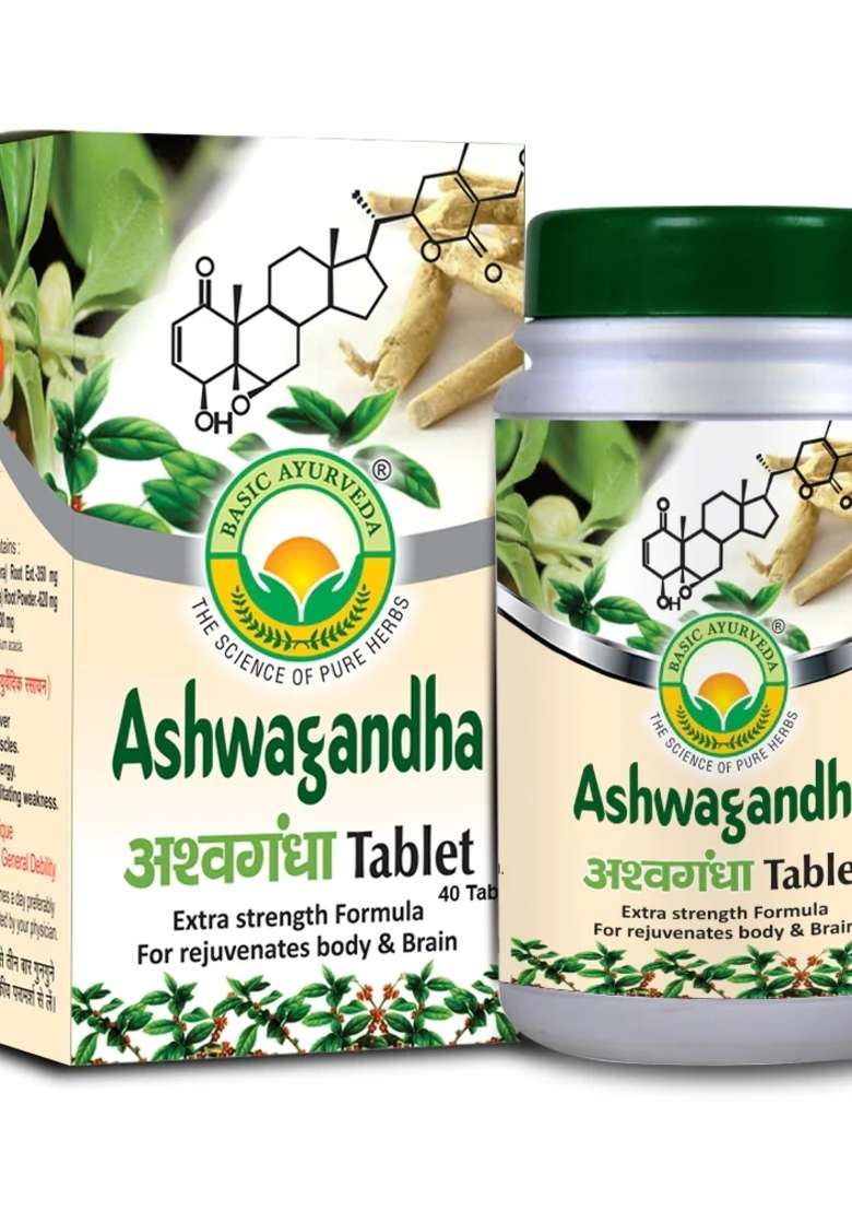 Basic Ayurveda Ashwagandha 40 Tablet - Indya