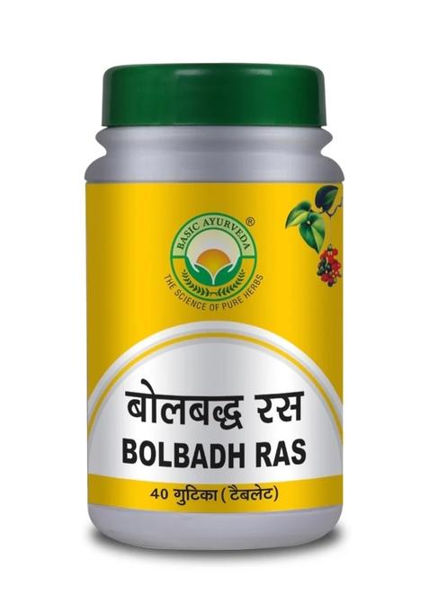 Basic Ayurveda Bol Badh Ras 40 Tablet
