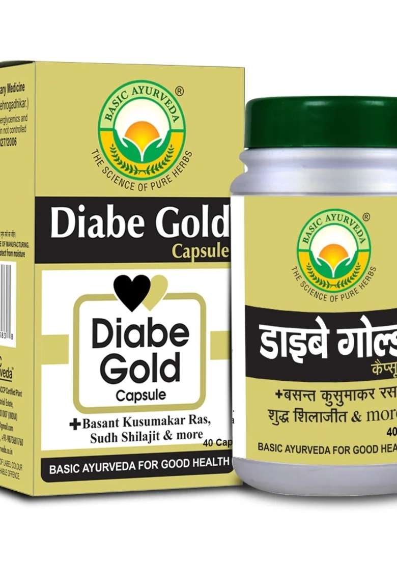 Basic Ayurveda Diabe Gold 40 Capsule - Indya