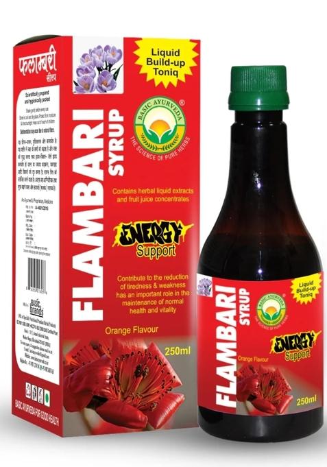 Basic Ayurveda Flambari Syrup Orange 250 Ml