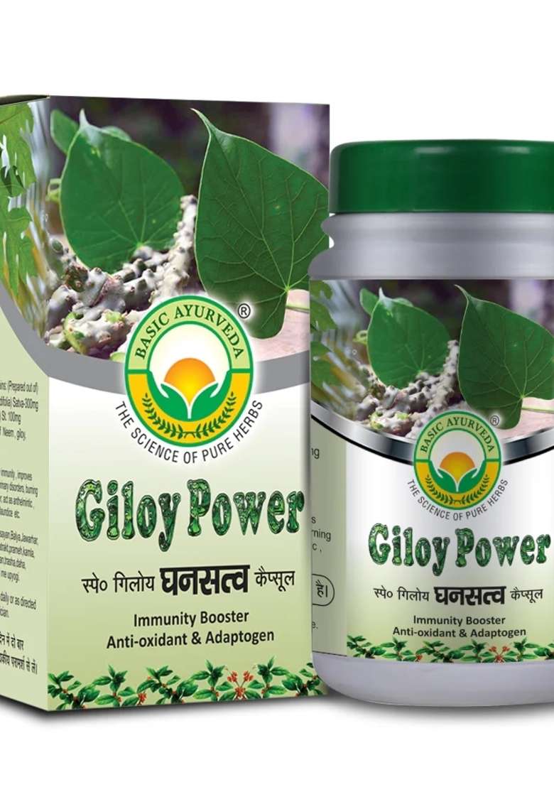 Basic Ayurveda Giloy Power 40 Capsules - Indya