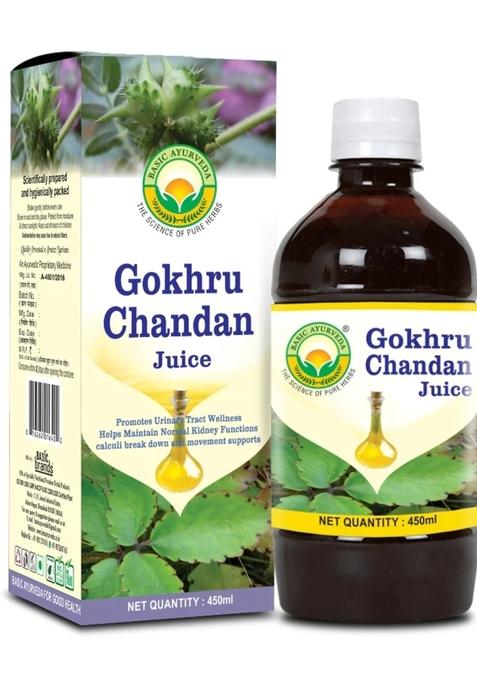 Basic Ayurveda Gokhru Chandan Juice 
