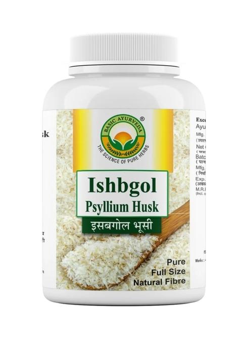 Basic Ayurveda Ishbgol Psyllium Husk Provides Effective Relief from Constipation (40gm)