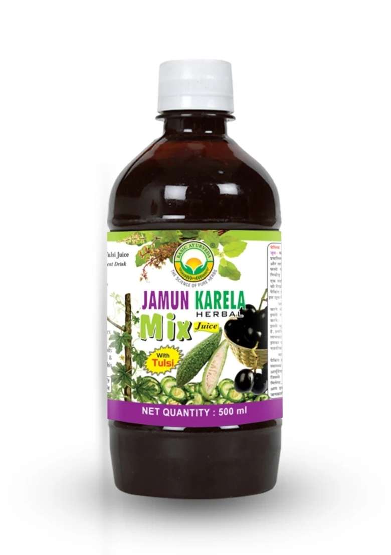 Basic Ayurveda Jamun Karela Herbal Mix Juice  - Indya