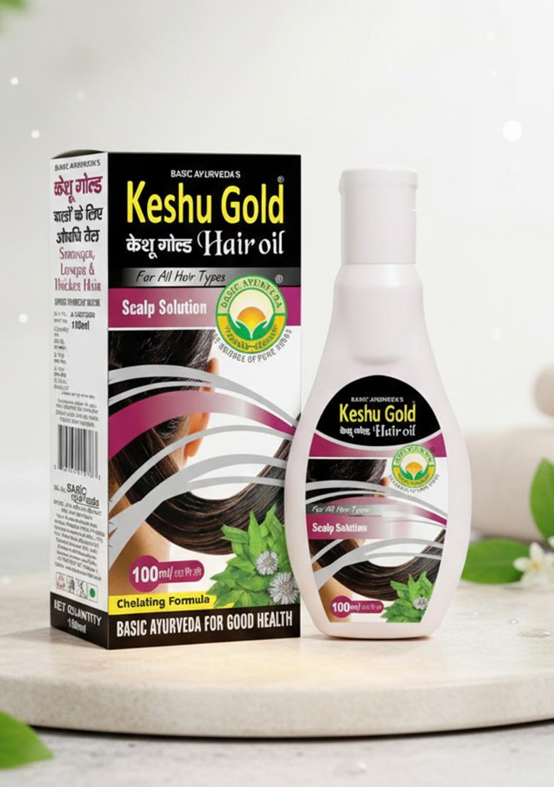 Basic Ayurveda Keshu Gold (Coconut) Hair Oil 100ml