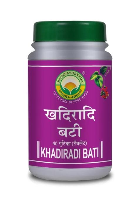Basic Ayurveda Khadiradi Bati 40 Tablet