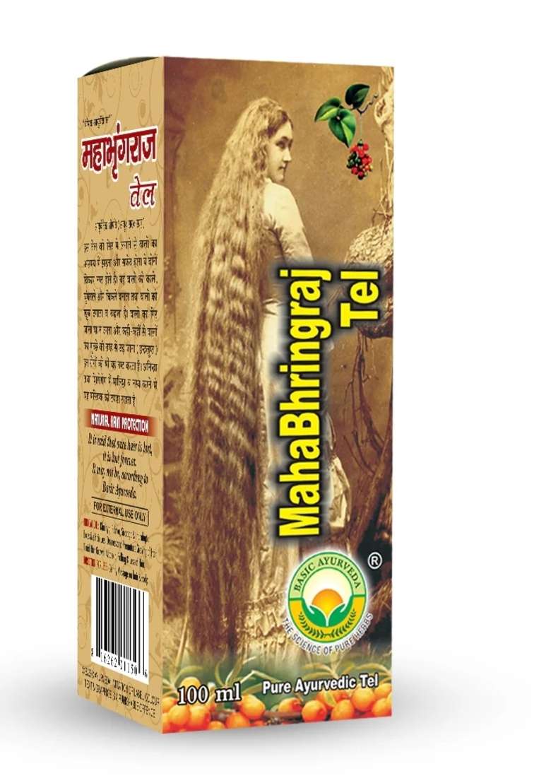 Basic Ayurveda Maha Bhringraj Tel 100 Ml - Indya