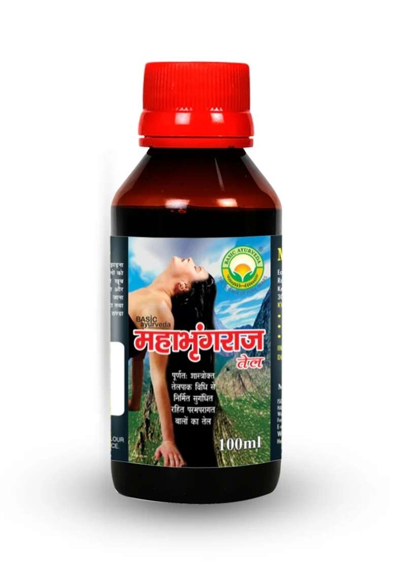 Basic Ayurveda Maha Bhringraj Tel 100 Ml - Indya