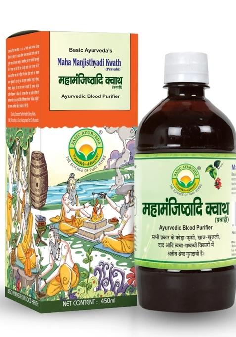 Basic Ayurveda Maha Manjisthyadi Kwath 450Ml