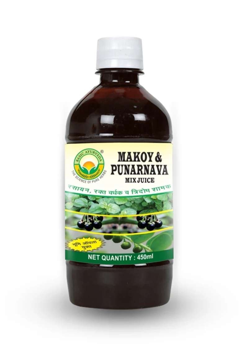 Basic Ayurveda Makoy & Punarnava Mix Juice  - Indya
