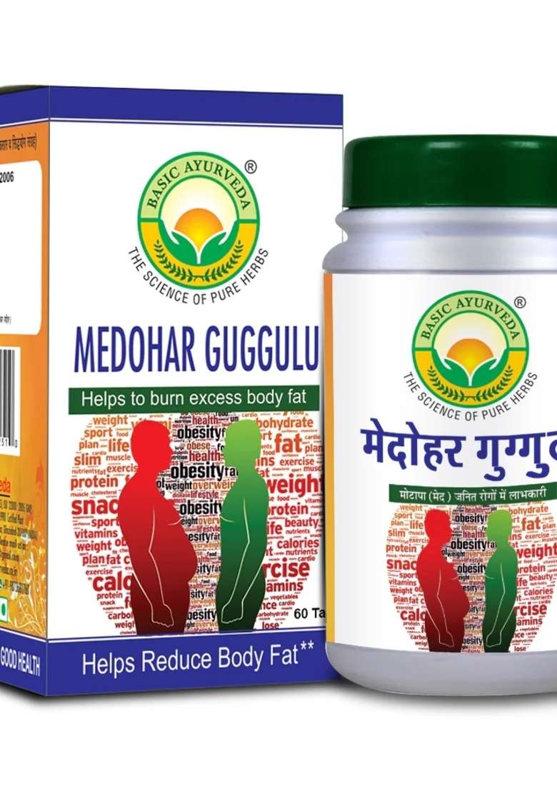 Basic Ayurveda Medohar Guggulu 60 Tablet - Indya