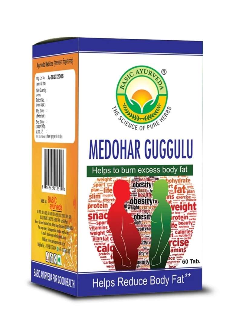 Basic Ayurveda Medohar Guggulu 60 Tablet - Indya