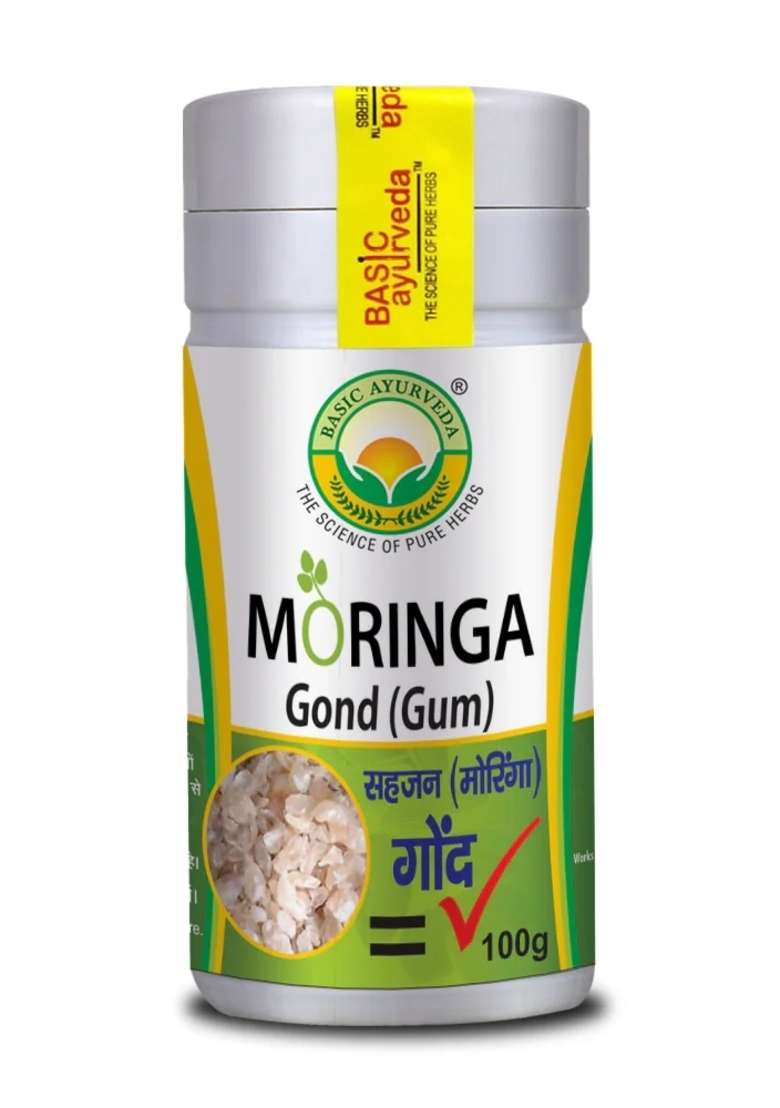 Basic Ayurveda Moringa Gond (Gum) Sounjana Sahjan (Moringa Olifera) Gond - Plant based product  - Indya