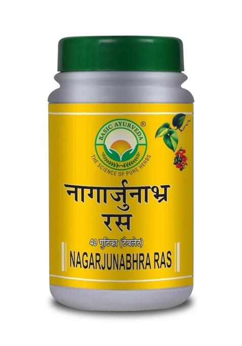 Basic Ayurveda Nagarjunabhra Ras 40 Tablet