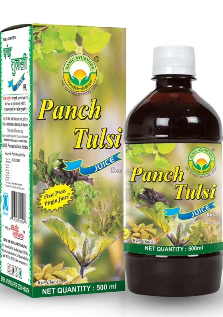 Basic Ayurveda Panch Tulsi Juice (Ras)  - Indya