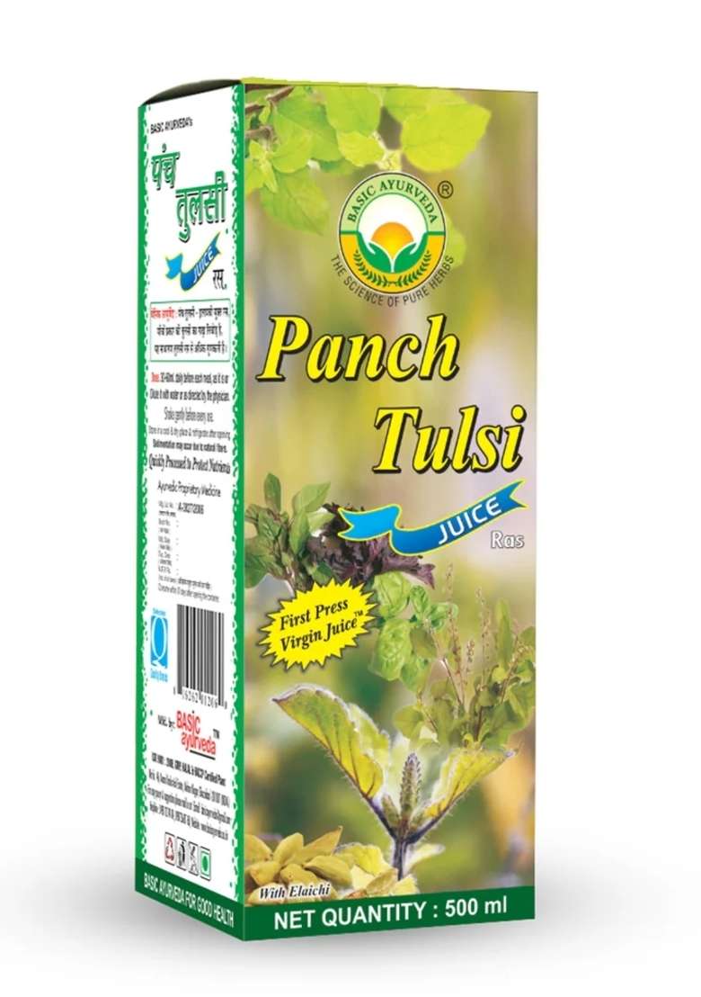 Basic Ayurveda Panch Tulsi Juice (Ras)  - Indya