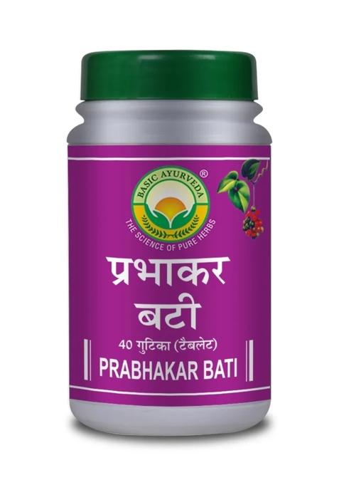Basic Ayurveda Prabhakar Bati 40 Tablet