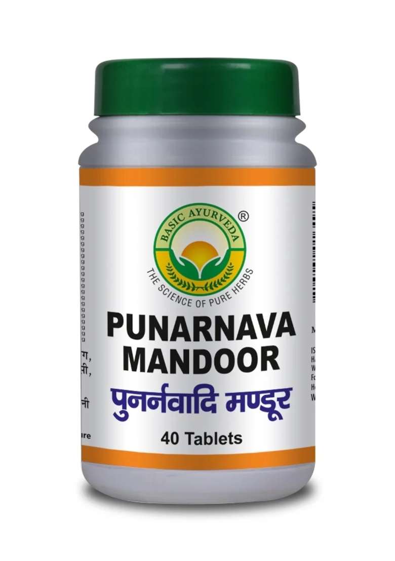 Basic Ayurveda Punarnava Mandoor 40 Tablet - Indya