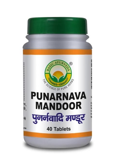 Basic Ayurveda Punarnava Mandoor 40 Tablet