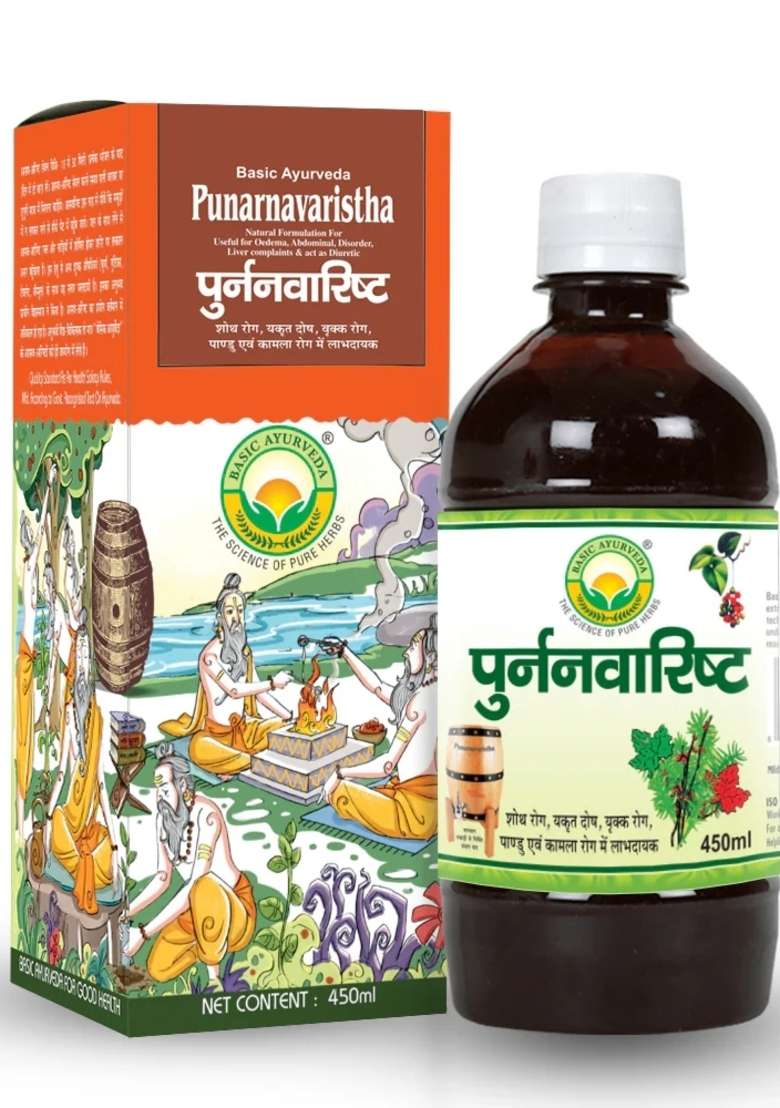 Basic Ayurveda Punarnavaristha 450Ml - Indya