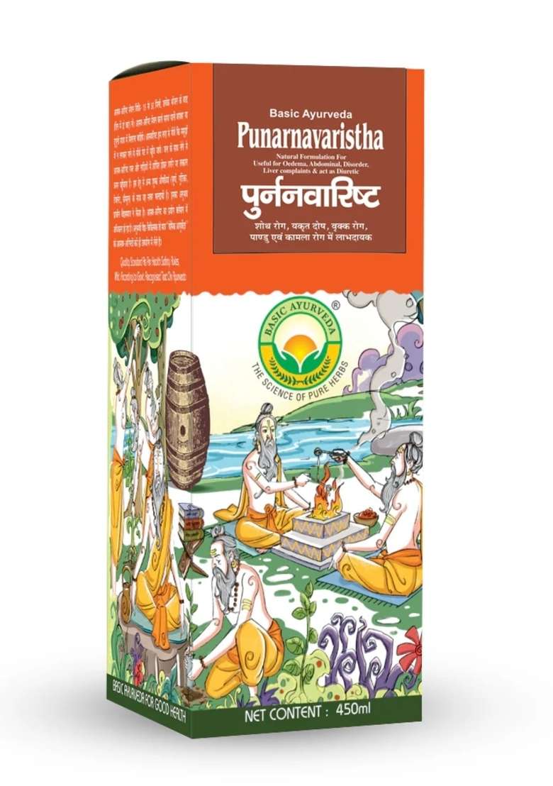 Basic Ayurveda Punarnavaristha 450Ml - Indya