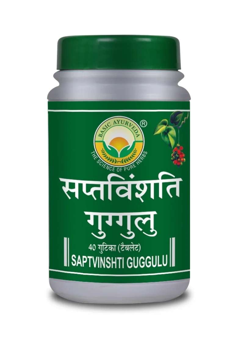 Basic Ayurveda Saptvinshti Guggulu 40 Tablet - Indya
