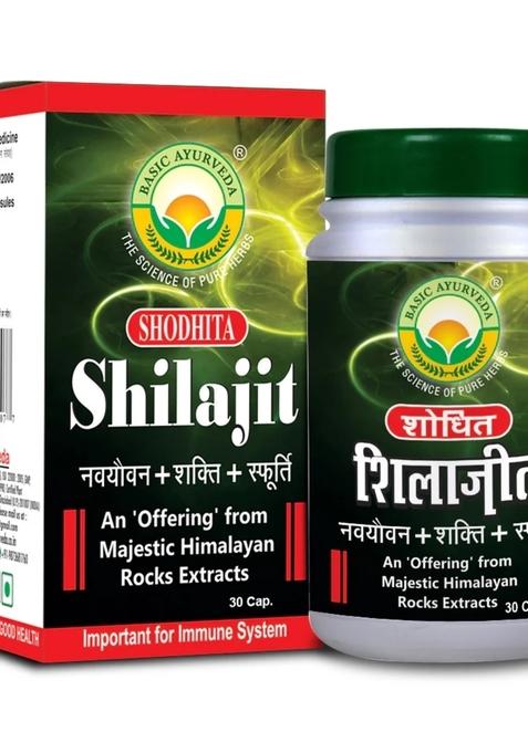 Basic Ayurveda Shodhita Shilajit 30 Capsule