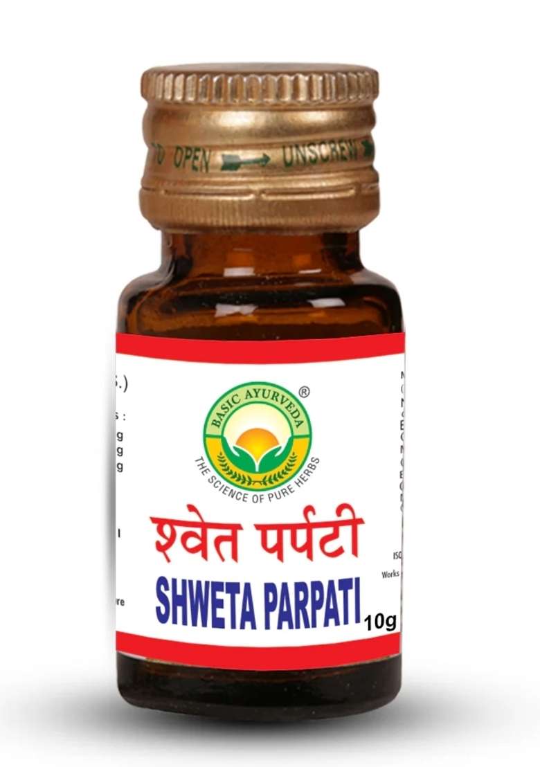 Basic Ayurveda Shweta Parpati 10 Gram - Indya