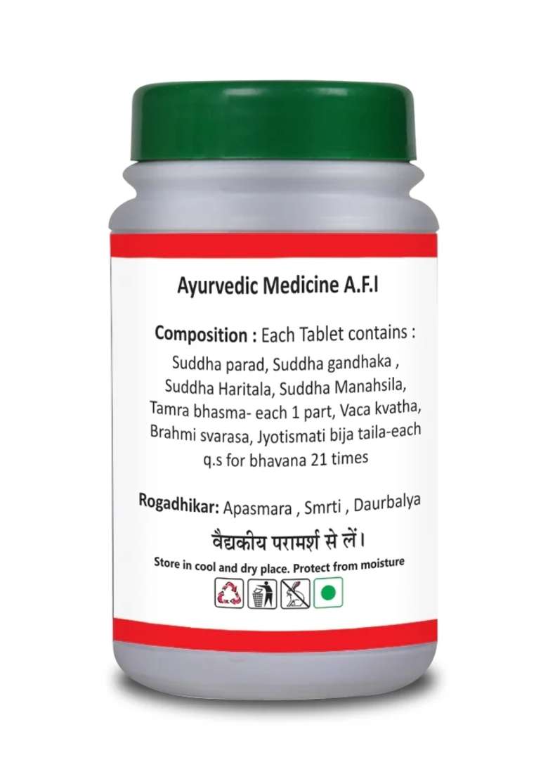 Basic Ayurveda Smriti Sagar Ras 40 Tablet - Indya