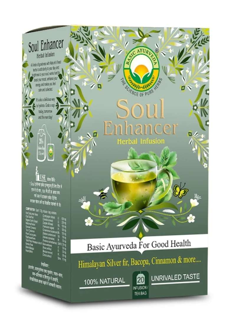 Basic Ayurveda Soul Enhancer Herbal Infusion (Tea) 20N x 3g - Indya