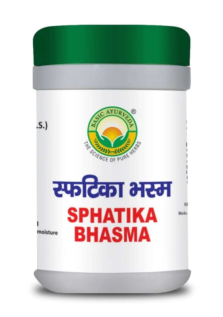 Basic Ayurveda Sphatika Bhasma 15 Gram - Indya