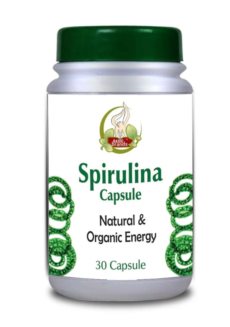 Basic Ayurveda Spirulina 30 Capsule - Indya