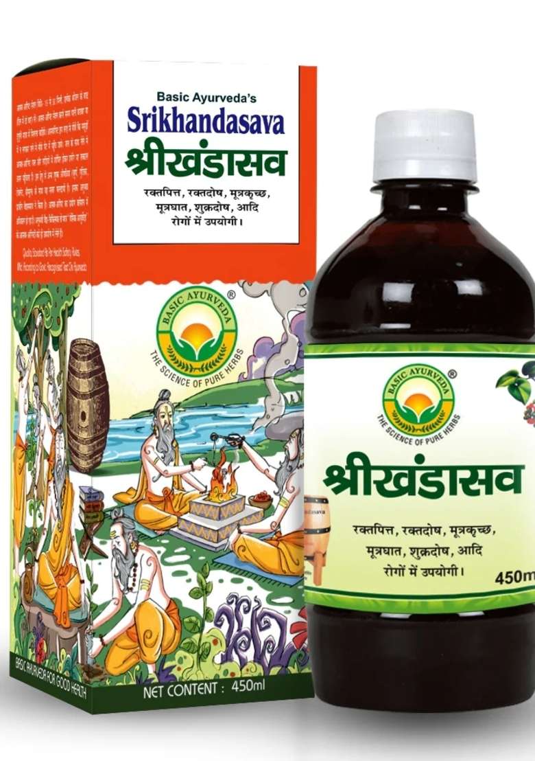 Basic Ayurveda Srikhandasava 450Ml - Indya
