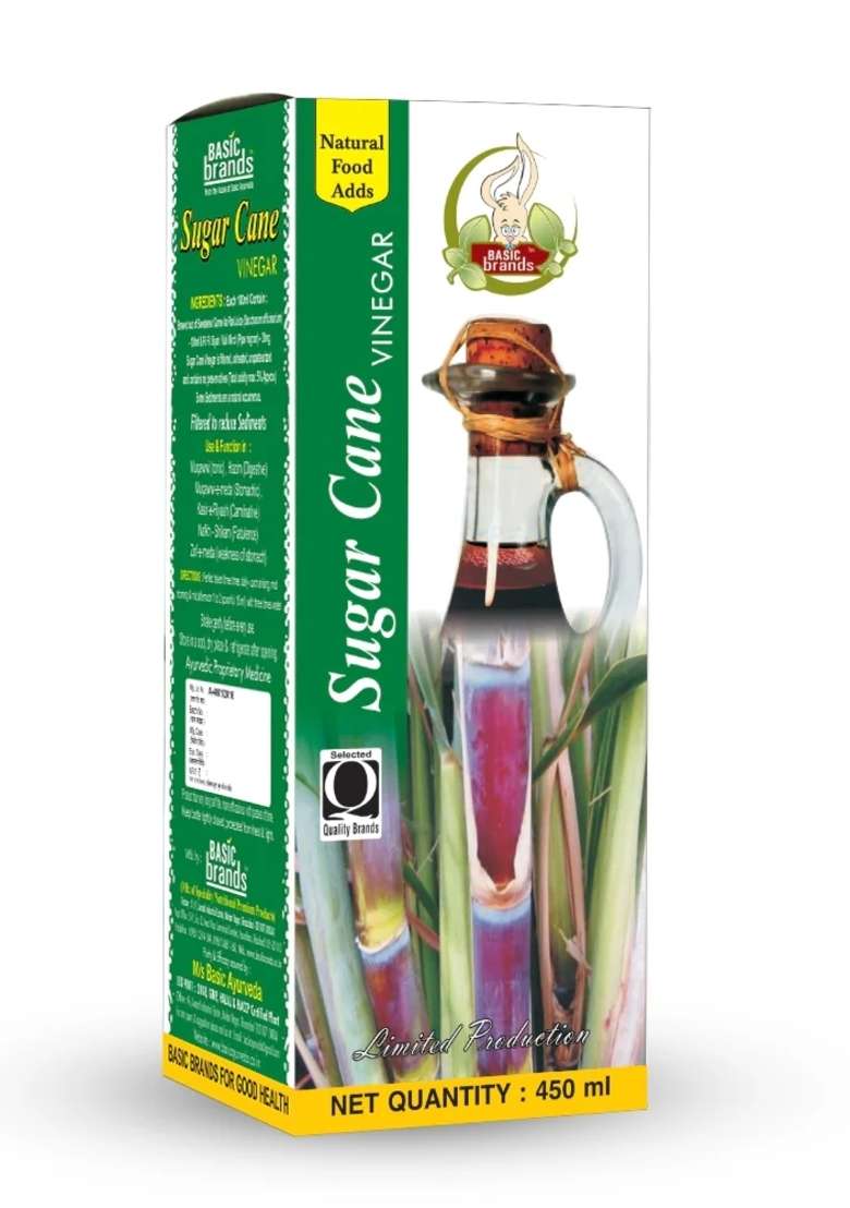 Basic Ayurveda Sugar Cane Vinegar 450Ml - Indya
