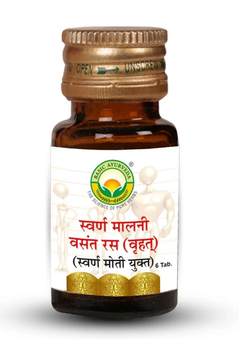 Basic Ayurveda Swarn Malni Vasant Ras(Brihant) - Indya
