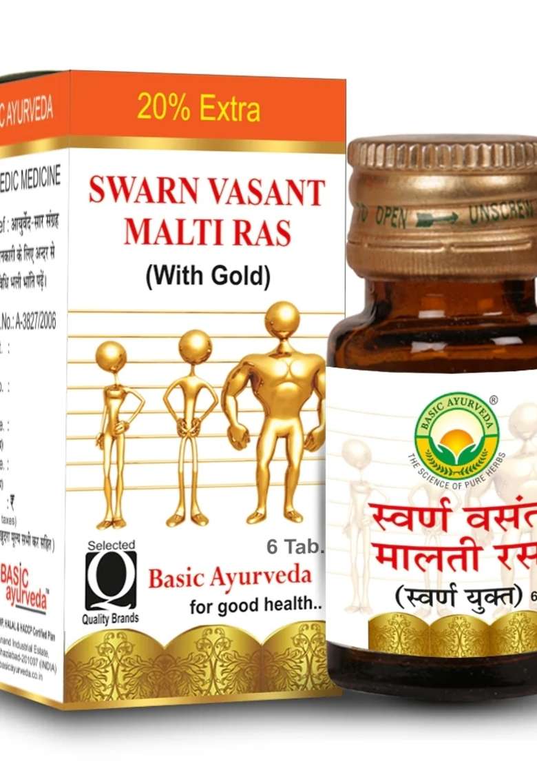 Basic Ayurveda Swarn Vasant Malti Ras - Indya