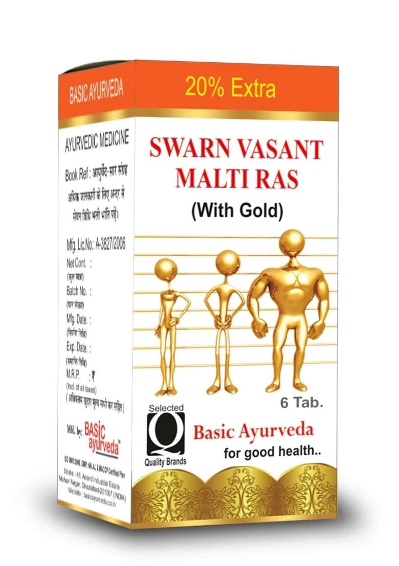 Basic Ayurveda Swarn Vasant Malti Ras - Indya
