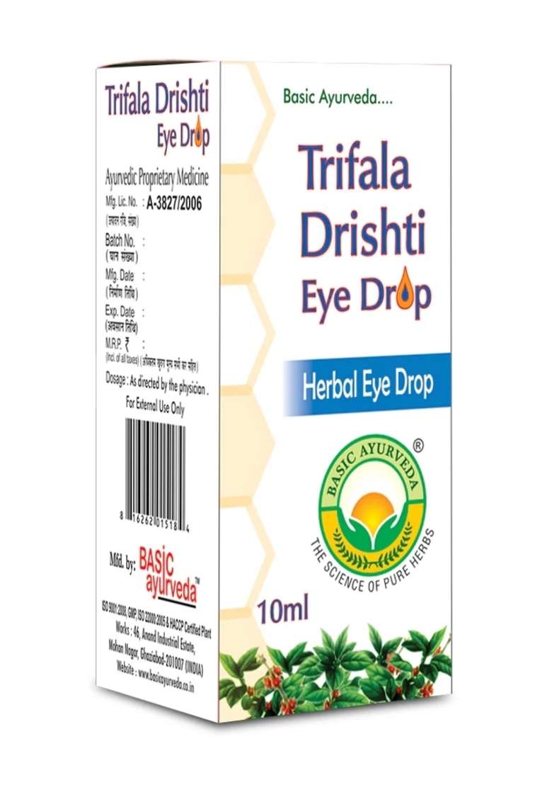Basic Ayurveda Trifala Drishti Eye Drop 10Ml - Indya
