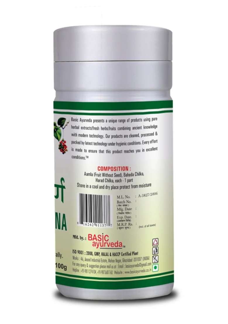 Basic Ayurveda Triphala Churna - Indya