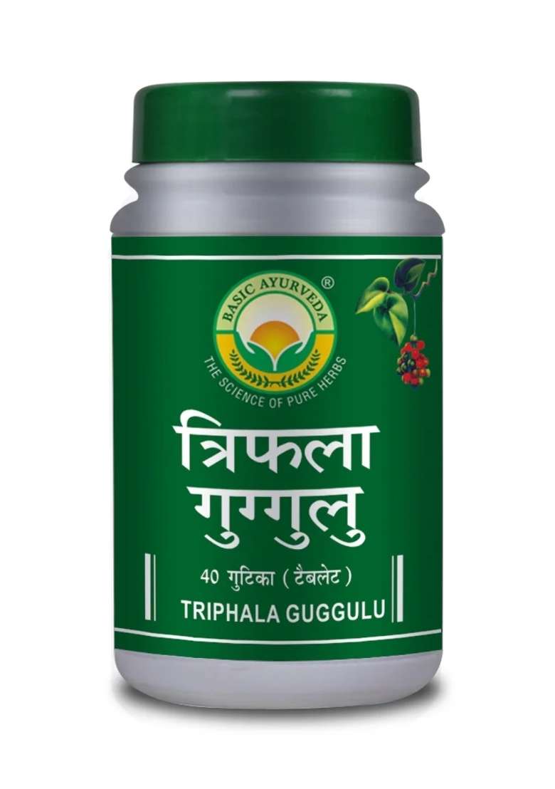Basic Ayurveda Triphala Guggulu 40 Tablet - Indya